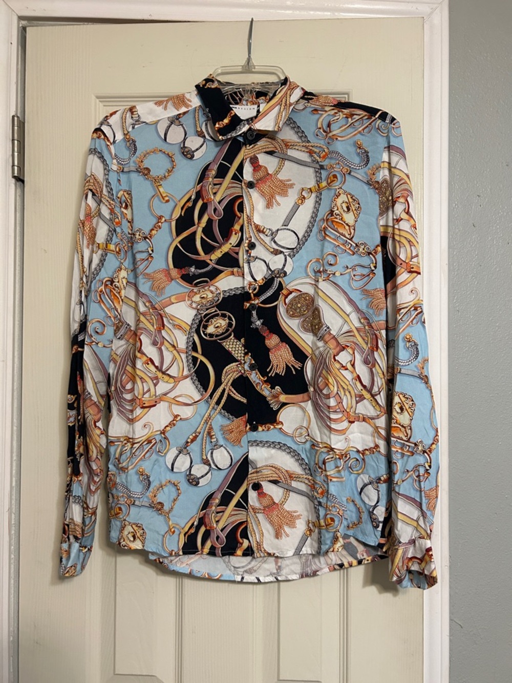🐺 ASOS Design western saddlebag rope belt shirt